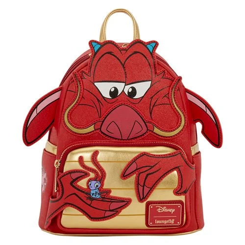 Loungefly - Mulan Mushu Glitter Cosplay Mini-Backpack