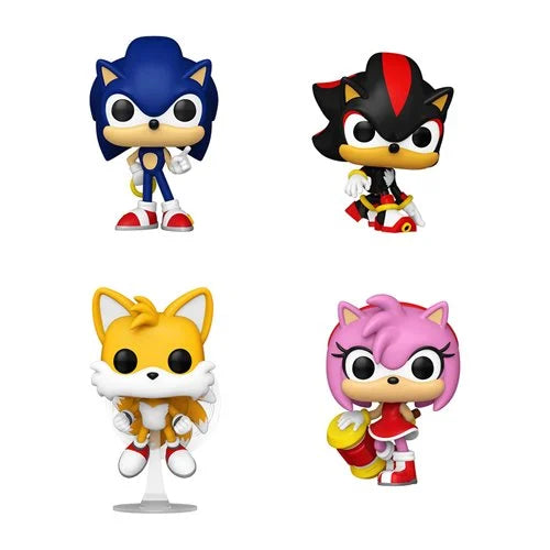 Funko Pop - Sonic The Hedgehog 4 Pack - Glow In The Dark
