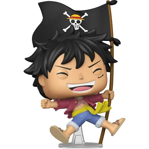 PRE-Order ETA June Funko Pop! One Piece - Monkey D Luffy (With Flags) #2214 - Exclusive