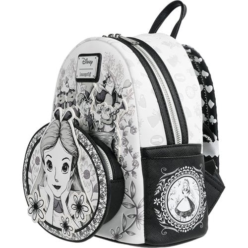 Loungefly – Alice in Wonderland Sketch Mini‑Backpack (Entertainment Earth Exclusive)