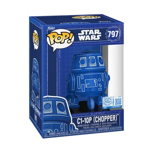PRE-ORDER ETA 09/2025 Funko Pop! Star Wars C1-10P (Chopper) Blueprint  #797 - Entertainment Earth Exclusive