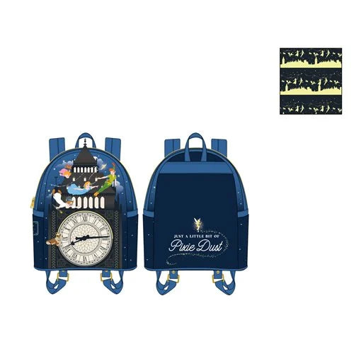 Loungefly - Disney Peter Pan Glow-in-the-Dark Tower Mini-Backpack