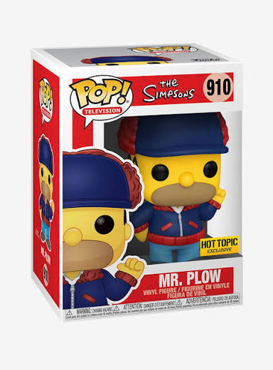 Funko Pop! The Simpsons - Mr Plow #910 - Hot Topic Excusive