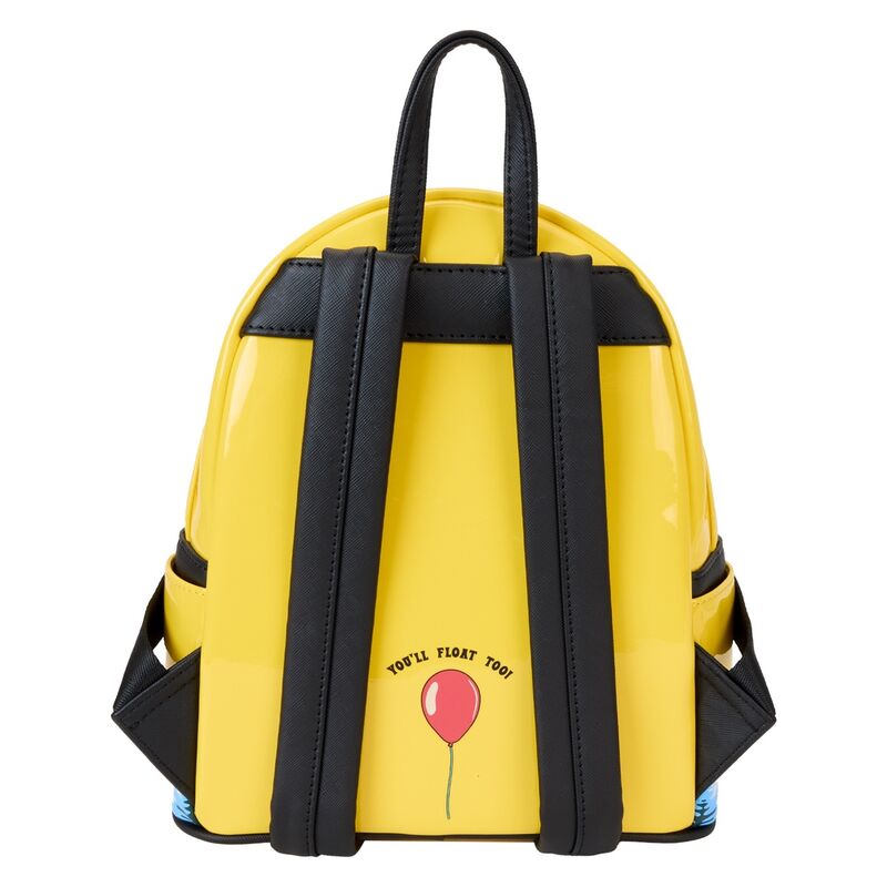 Loungefly x Warner Brothers IT Pennywise Raincoat Cosplay Mini Backpack - Glow In The Dark